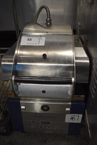 2013 Electrolux HSG Model HSPPUS Stainless Steel Commercial Countertop Electric Powered Panini Press. 208 Volts, 1 Phase. 14x24x21