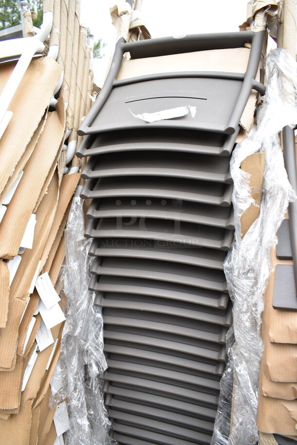 25 BRAND NEW! BFM Seating PH901CBZ Hampton Brown Outdoor Dining Height Chair. 25 Times Your Bid! - Image 2 of 3