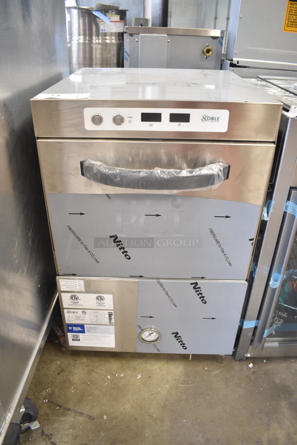 BRAND NEW SCRATCH AND DENT! 2023 Noble 495HTGW22 Stainless Steel Commercial Undercounter High-Temperature Underbar Glass Washer. 208/240 Volts, 1 Phase. - Image 2 of 8