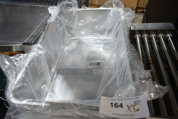 5 BRAND NEW SCRATCH AND DENT! Choice 176ALSPILLFL Full Size 6" Deep Aluminum Steam Table Spillage / Water Pan. 5 Times Your Bid!  - Image 4 of 6