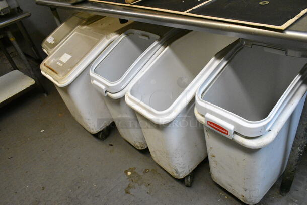 5 White Poly Ingredient Bin on Commercial Casters. 5 Times Your Bid! (kitchen) - Image 4 of 4