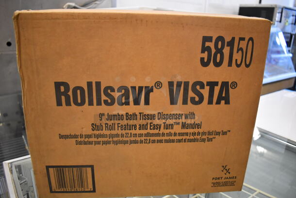 2 Various BRAND NEW IN BOX! Poly Wall Mount Toilet Paper Dispensers; Rollsavr Vista Junior 58250 and Rollsavr Vista 58150. Includes 19x5x11, 16x6x12. 2 Times Your Bid! - Image 8 of 12