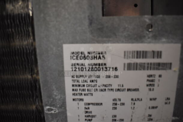 Ice O Matic ICE0603HA5 Stainless Steel Commercial Ice Head on Bin. 208-230 Volts, 1 Phase.  - Image 6 of 7