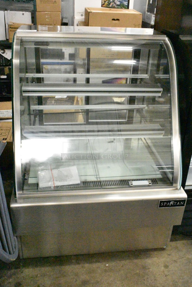 Spartan BCB48-36 Stainless Steel Commercial Floor Style Deli Display Case Merchandiser. 110 Volts, 1 Phase. Tested and Working! - Image 1 of 8