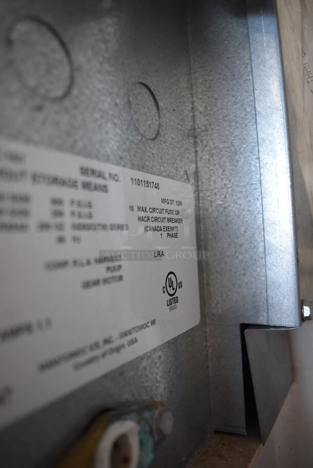 Manitowoc IY1474C-161 Stainless Steel Commercial Ice Machine Head on Manitowoc Commercial Ice Bin. 115 Volts, 1 Phase. 42x32x72 - Image 7 of 8