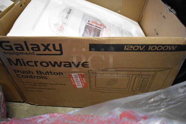 BRAND NEW IN BOX! 2022 Galaxy 177MW1000PB Stainless Steel Commercial Countertop Microwave Oven. 120 Volts, 1 Phase. 20x16x12. Tested and Working! - Image 7 of 8