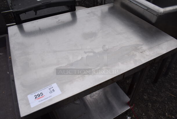 Stainless Steel Table w/ Under Shelf. 30x24x34 - Image 3 of 4