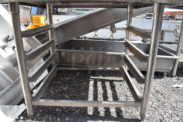 Stainless Steel Table w/ Pan Rack. - Image 4 of 5