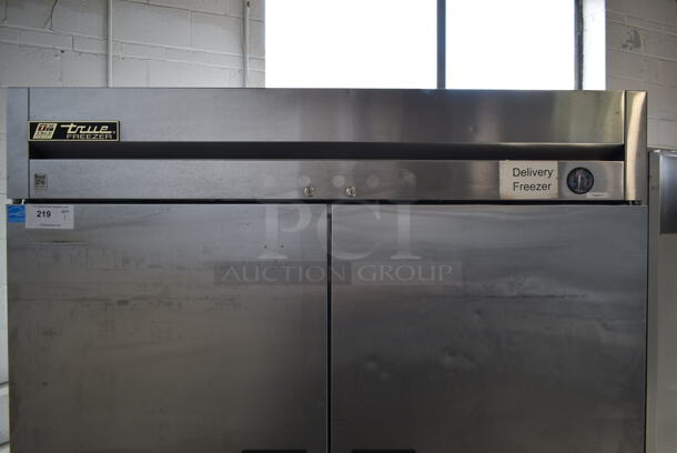 2013 True T-49F ENERGY STAR Stainless Steel Commercial 2 Door Reach In Freezer w/ Poly Coated Racks on Commercial Casters. 115 Volts, 1 Phase. Tested and Powers On But Does Not Get Cold - Image 6 of 8