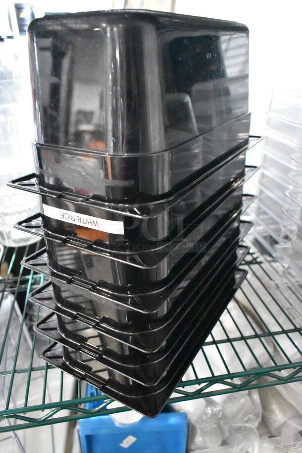 ALL ONE MONEY! Tier Lot of Various Items Including Poly Syrup Pourers, Metal Muffin Baking Pan, Poly Drop In Bins, Glass Container, Poly Pitchers - Image 10 of 12