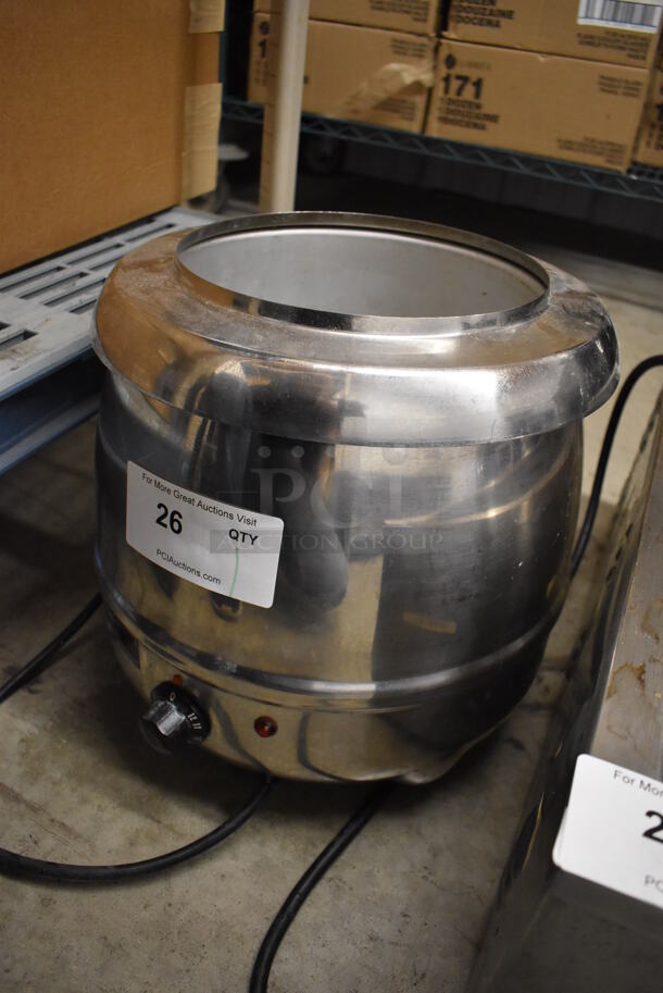 Omega AT51588S Stainless Steel Commercial Countertop Soup Kettle Food Warmer. 120 Volts, 1 Phase. 13x14x13. Tested and Working! - Image 2 of 4