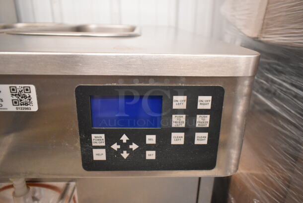 2022 Stoelting SF121-38I2 Stainless Steel Commercial Countertop 2 Flavor w/ Twist Soft Serve Ice Cream Machine. 208-240 Volts, 1 Phase.  - Image 3 of 6