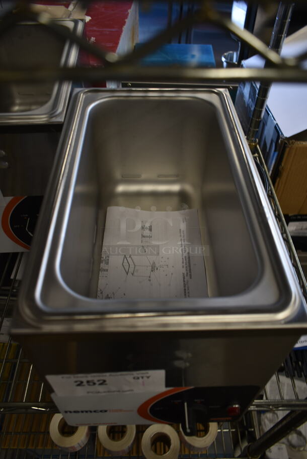 BRAND NEW SCRATCH AND DENT! 2023 Nemco 6145 Stainless Steel Commercial Countertop Food Warmer. 120 Volts, 1 Phase. Tested and Working! - Image 3 of 4
