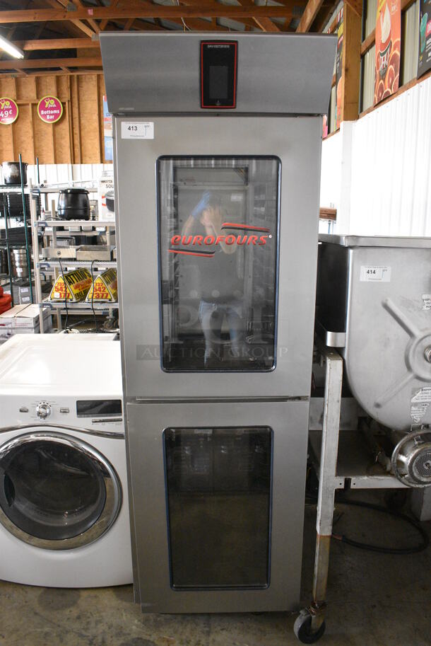 Eurofoura Stainless Steel Commercial Heated Holding Cabinet on Commercial Casters. Unit Is 24