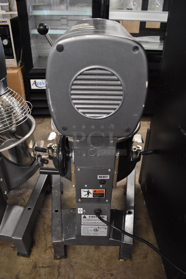 Avantco MX20 Metal Commercial 20 Quart Planetary Dough Mixer w/ Stainless Steel Mixing Bowl, Bowl Guard, Balloon Whisk Attachment. 120 Volts, 1 Phase. 19x21x32. Tested and Does Not Power On - Image 9 of 11