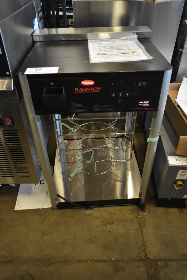 BRAND NEW SCRATCH AND DENT! Hatco FDWD-1 Stainless Steel Commercial Countertop Flav-R-Fresh Humidified Impulse Pizza / Hot Food Display Cabinet With 4 Tier Circle Rack. 120 Volts, 1 Phase. Tested and Working! - Image 2 of 5