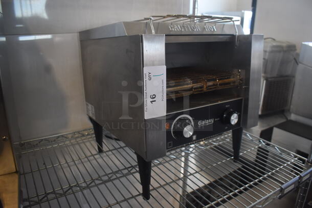 Galaxy TT-300A Commercial Stainless Steel Electric Countertop Conveyor Toaster Oven on Black Legs. 120V. Tested and Working! - Image 2 of 5