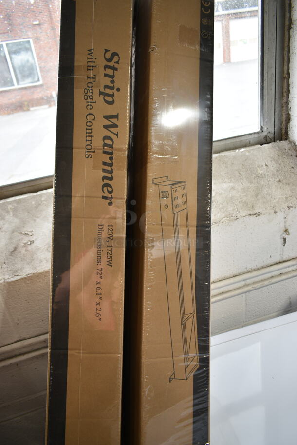 2 BRAND NEW IN BOX! Avantco 177SW72TCP Stainless Steel Commercial 72" High Wattage Strip Warmer with Toggle Controls. 120 Volts, 1 Phase. 2 Times Your Bid! - Image 2 of 5