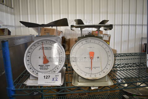 2 Metal Countertop Scale Including Detecto. 2 Times Your Bid!