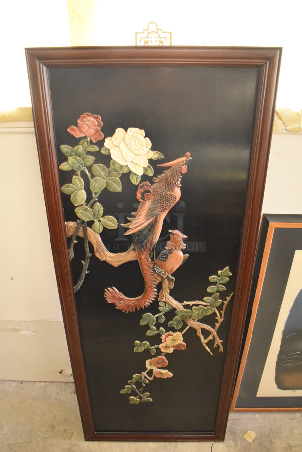 Framed Picture of Birds in Asian Style. Goes GREAT w/ Lots 25-27! - Image 1 of 7