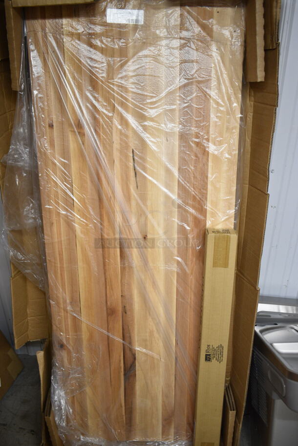 BRAND NEW SCRATCH AND DENT! John Boos & Co. JNS03 Wooden Butcher Block Tabletop. No Under Shelf or Legs. - Image 2 of 3