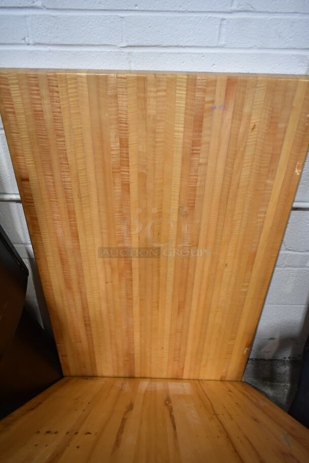 2 Wood Pattern Tabletop. 2 Times Your Bid! - Image 3 of 3