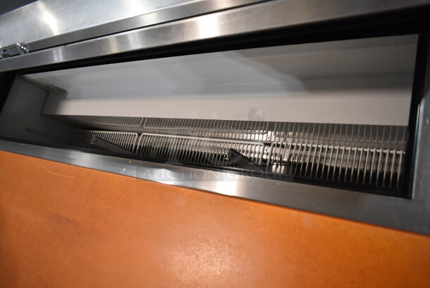 2014 True TSSU-72-18 Stainless Steel Commercial Sandwich Salad Prep Table Bain Marie Mega Top on Commercial Casters. 115 Volts, 1 Phase. Tested and Working! - Image 4 of 9