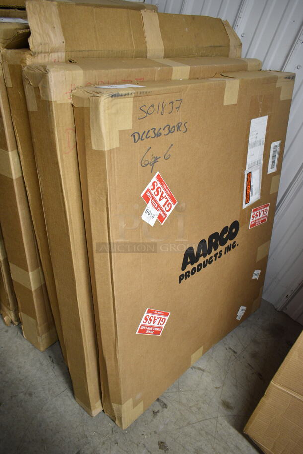 3 BRAND NEW SCRATCH AND DENT! Aarco DCC3630RS Aluminum Bulletin Board 30"W X 36"H Enclosed. 3 Times Your Bid! - Image 2 of 5