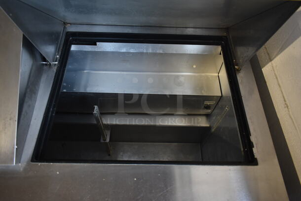 2017 True TSSU-72-30M-B-ST Stainless Steel Commercial Sandwich Salad Prep Table Bain Marie Mega Top on Commercial Casters. 115 Volts, 1 Phase. Tested and Working! - Image 3 of 8