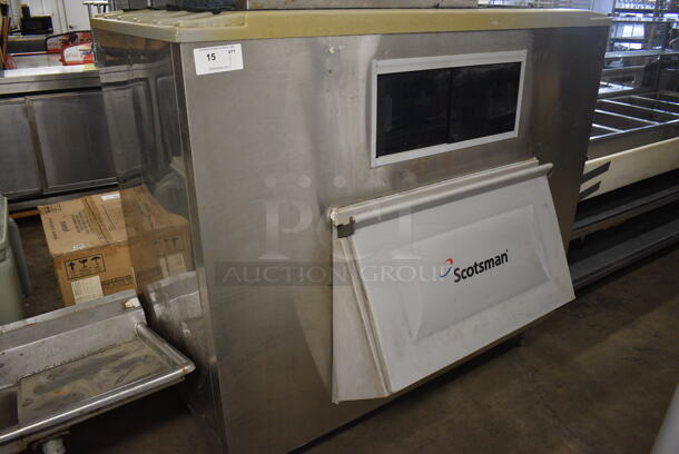 Scotsman Model FME1504AS-32B Stainless Steel Commercial Ice Head on Scotsman Model BH1300BB Stainless Steel Commercial Ice Bin. 208/230 Volts, 1 Phase. 61x44x83 - Image 3 of 7
