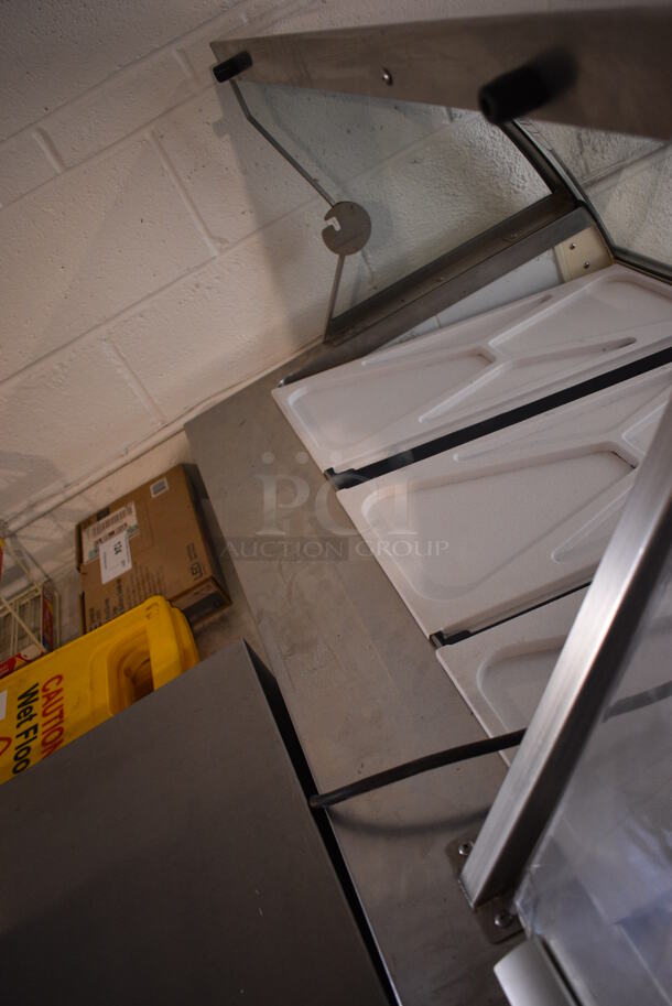 Stainless Steel Commercial Floor Style Ice Cream Dipping Cabinet w/ 1 Rear Clear Lid and Dipwell. 67.5x29x52.5. Tested and Working! - Image 7 of 7