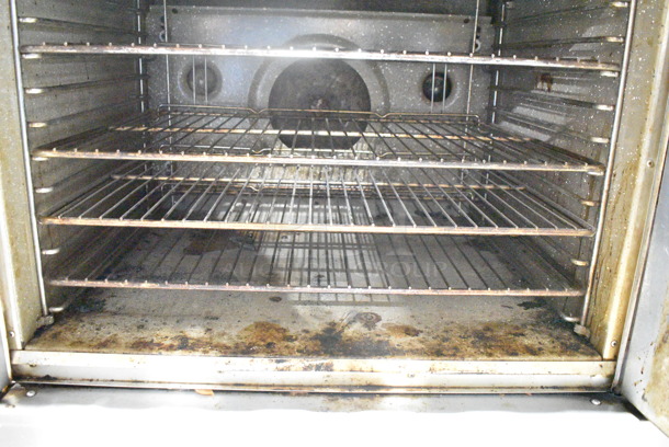 2 Blodgett Stainless Steel Commercial Natural Gas Powered Full Size Convection Oven w/ Solid Doors, Metal Oven Racks and Thermostatic Controls on Commercial Casters. 2 Times Your Bid! - Image 8 of 10