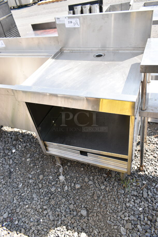 Glastender DBGR-24 Stainless Steel Drain Board.  - Image 1 of 5