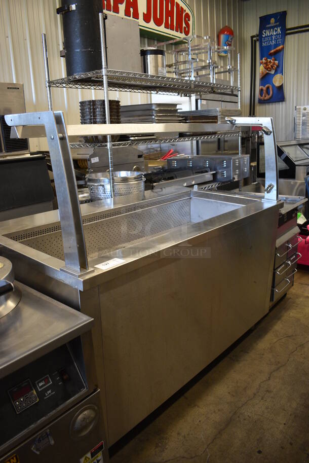 CustomCool Stainless Steel Commercial Station. 60x35x57. Cannot Test - Unit Was Previously Hardwired - Image 1 of 10