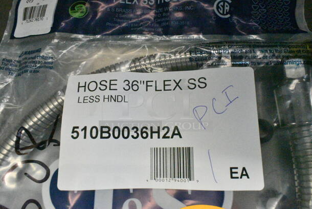 BRAND NEW SCRATCH AND DENT! T&S B-0036-H2A 30 5/8" Stainless Steel Hose - Image 3 of 3
