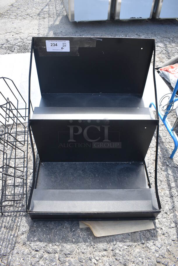 ALL ONE MONEY! Lot of 3 Metal Wire Racks, Metal Rack and Poly Coated Racks. - Image 4 of 4