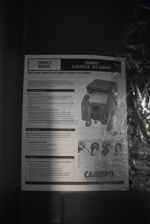 BRAND NEW IN BOX! Cambro Gray Poly Insulated Portable Ice Bin on Commercial Casters. 23x31x29 - Image 5 of 8