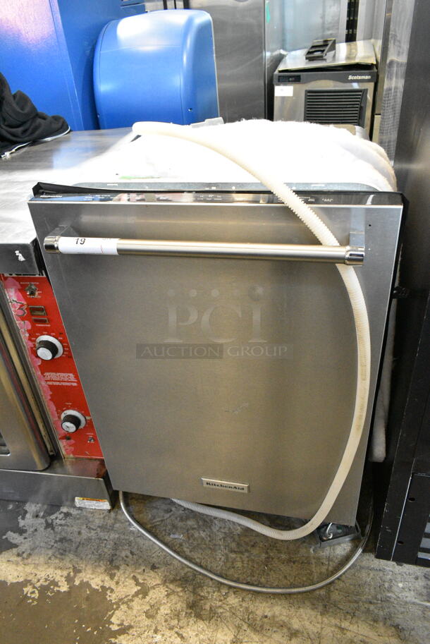 KitchenAid KDTE234GPS0 Stainless Steel Undercounter Dishwasher. 120 Volts, 1 Phase.  - Image 1 of 8