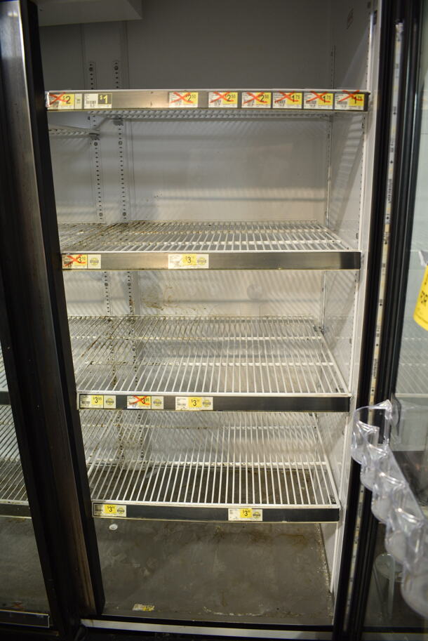 2015 True GDM-72-HC-LD Metal Commercial 3 Door Reach In Cooler Merchandiser w/ Poly Coated Racks on Commercial Casters. 115 Volts, 1 Phase. Tested and Working! - Image 3 of 6