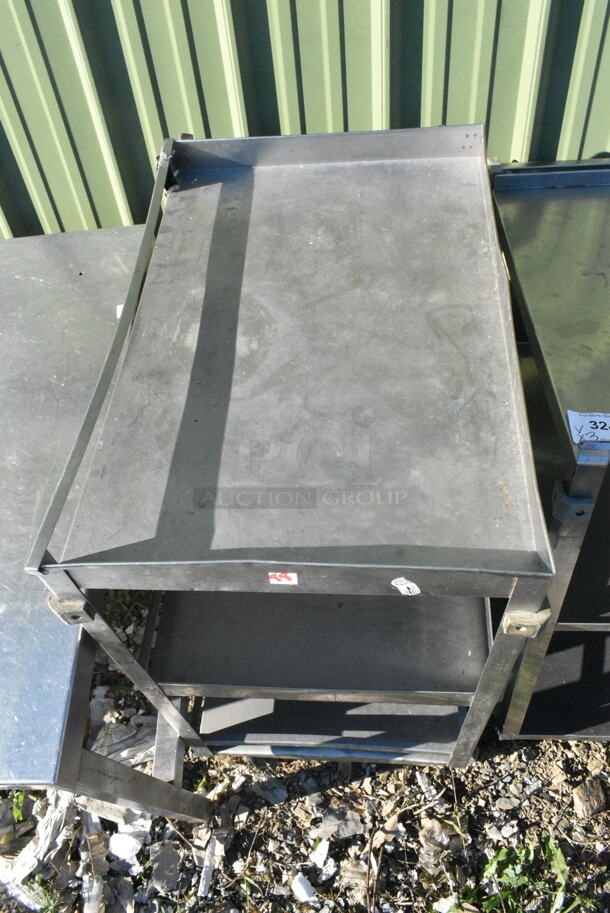 3 Various Metal Items Including Table and Two 3 Tier Carts. Includes 16x27x32, 27x32x27, 15x31x34. 3 Times Your Bid!  - Image 6 of 9