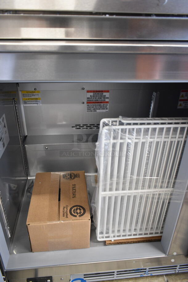 BRAND NEW SCRATCH AND DENT! Beverage Air UCR48AHC Stainless Steel Commercial 48" Undercounter Refrigerator w/ Commercial Casters. 115 Volts, 1 Phase. Tested and Working! - Image 6 of 10