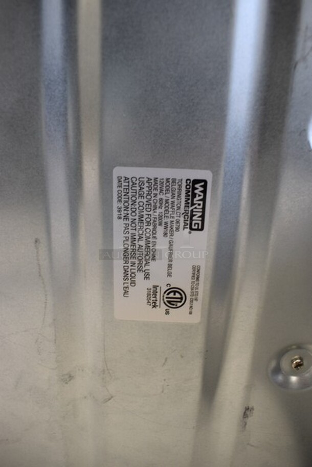 Waring Model WW180 Stainless Steel Commercial Countertop Belgian Waffle Maker. 120 Volts, 1 Phase. 10x17.5x9.5. Tested and Working! - Image 6 of 6