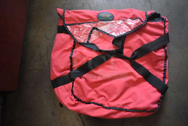2 Red Insulated Pizza Food Delivery Bags. 20x20x7. 2 Times Your Bid! - Image 3 of 3