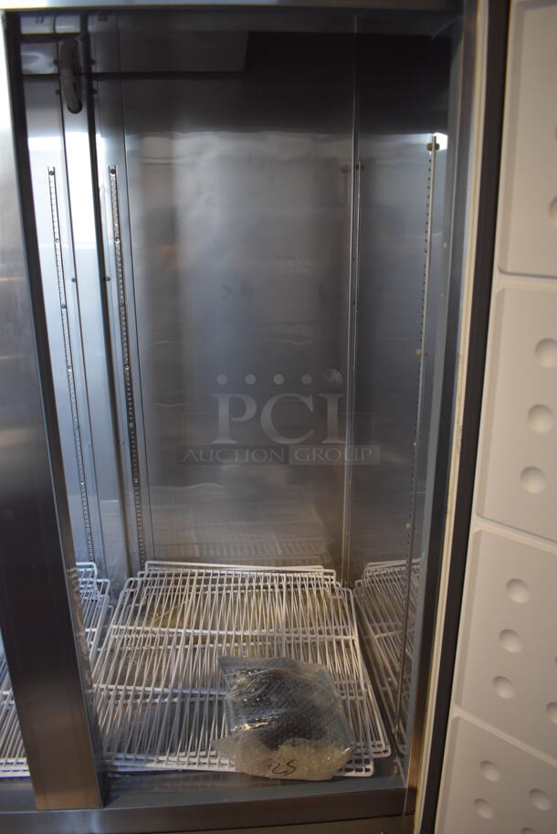 LIKE NEW! Kool-it KB54R ENERGY STAR Stainless Steel Commercial 2 Door Reach In Cooler w/ Poly Coated Racks. 115 Volts, 1 Phase. Unit Has Only Been Used a Few Times! Tested and Working! - Image 5 of 7