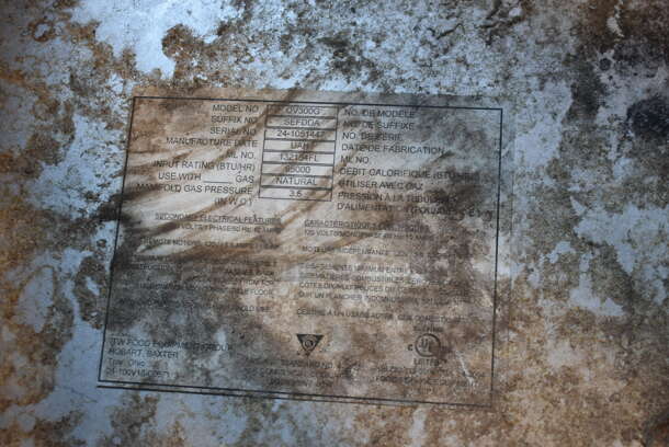 Baxter OV300G Stainless Steel Commercial Floor Style Natural Gas Powered Mini Rotating Rack Oven on Commercial Casters. 95,000 BTU. - Image 12 of 12