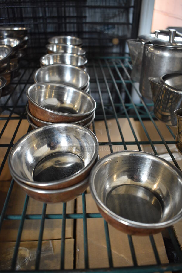 19 Metal Bowls. 3.75x3.75x1.5. 19 Times Your Bid! - Image 2 of 2