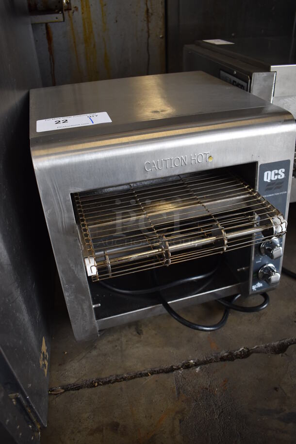 Star Holman QCS-1-350C Stainless Steel Commercial Countertop Electric Powered Conveyor Oven. 120 Volts, 1 Phase. 14x17x13. Tested and Working! - Image 3 of 5