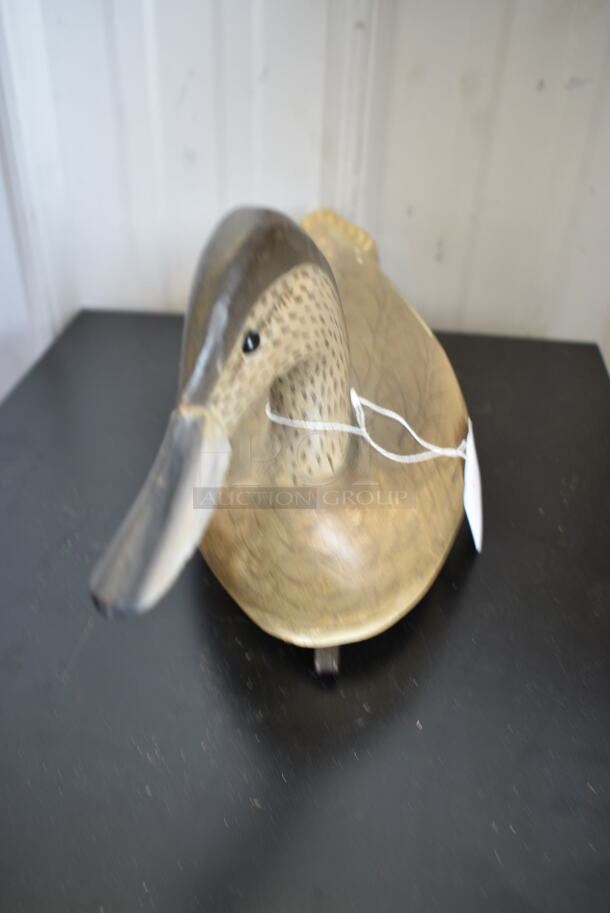 Hand Carved Duck Decoy Signed by Jimmy Bowden - Image 3 of 8