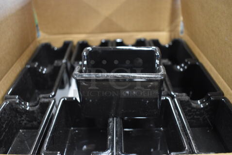 ALL ONE MONEY! Lot of 24 BRAND NEW IN BOX! Black Poly Sugar Caddies! 3.5x2.5x2