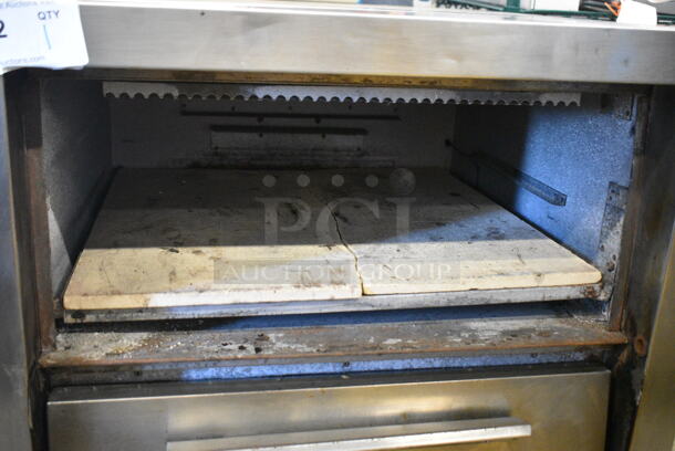 Bakers Pride P46S Stainless Steel Commercial Countertop Electric Powered 2 Deck Pizza Oven w/ Broken Cooking Stones. One Door Needs To Be Reattached. 208 Volts, 1 Phase. - Image 4 of 7